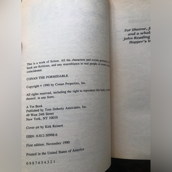 Conan the Formidable by Steve Perry TOR Trade Paperback 1st edition 1990 - Picture 2 of 4